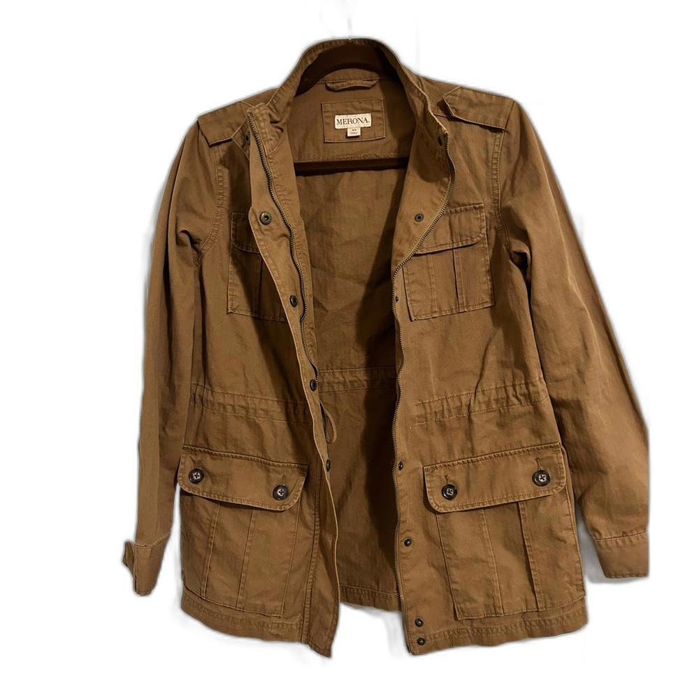 Merona Brown Utility Jacket Women's size XS
